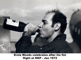 Ernie Woods fini with booze Jan 72