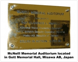 16-McNeil Auditorium Plaque-Misawa
