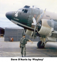 A002 1969 D2 Vietnam EC-47 Nose Art PLAYBOY